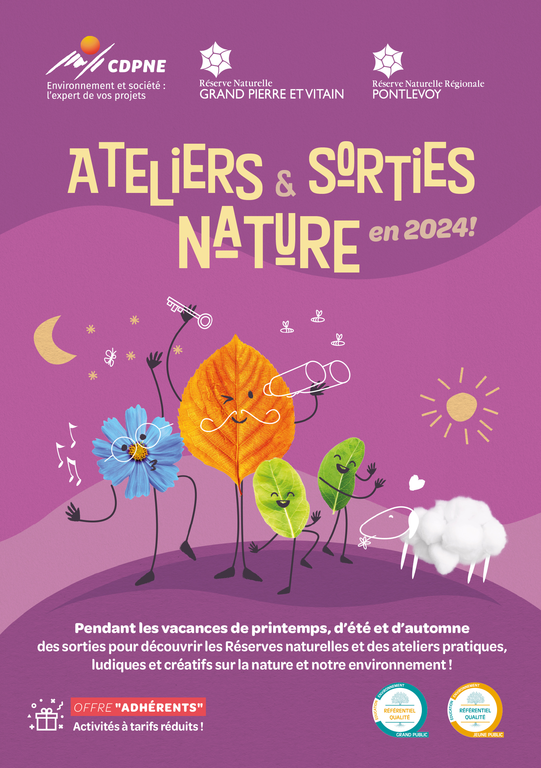 ateliers sorties nature 2024 Blois Loir-et-Cher 41
